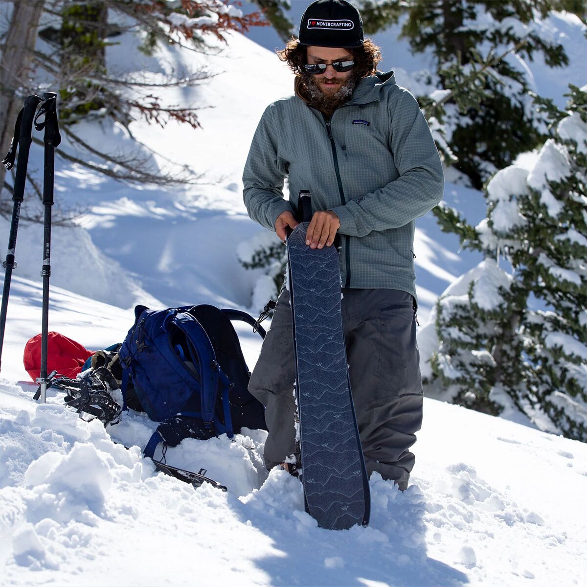 Jones Snowboards Nomad Pro Splitboard Skins + Quick Tension...