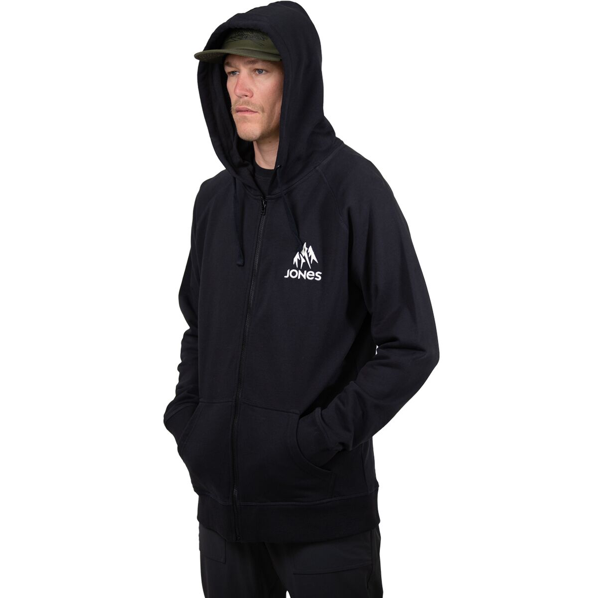 Jones Snowboards Truckee FullZip Hoodie Men's Clothing