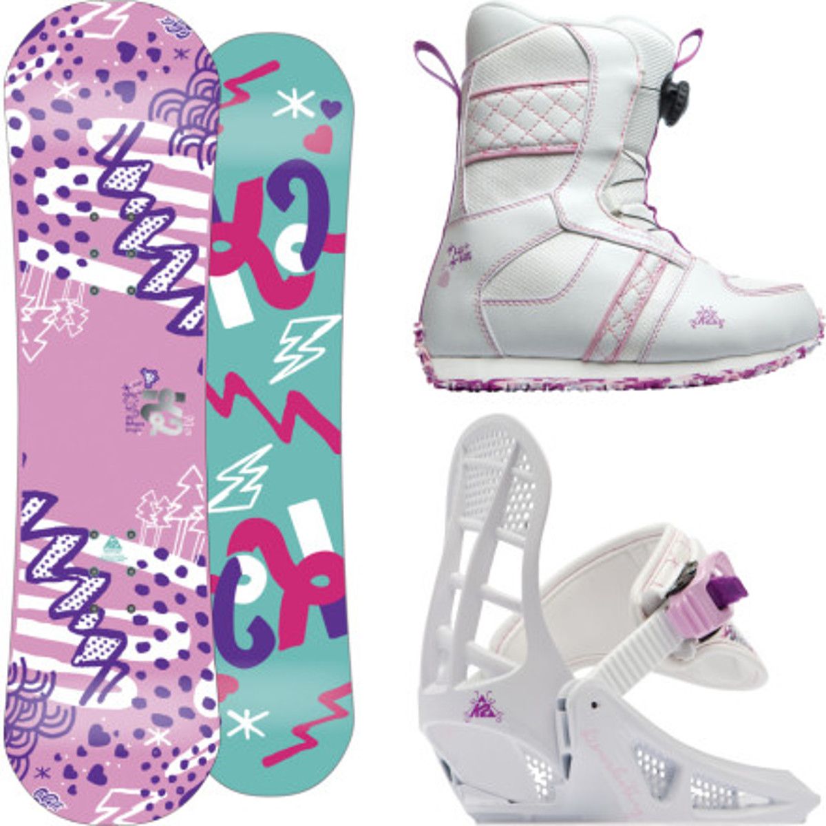 K2 Snowboards Grom Package S Girls' Snowboard