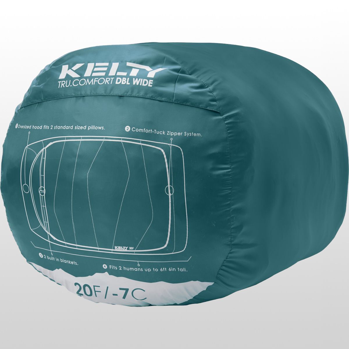 Kelty Doublewide Sleeping Bag 20F Synthetic Hike & Camp