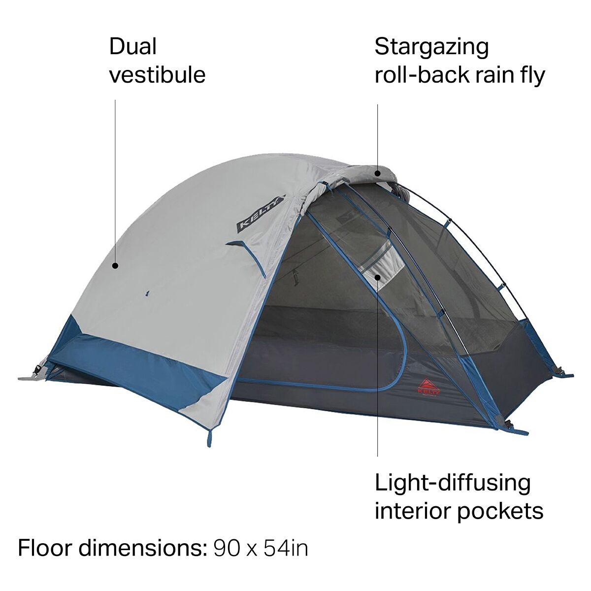 Kelty Night Owl 2 Tent 2Person 3Season Hike & Camp