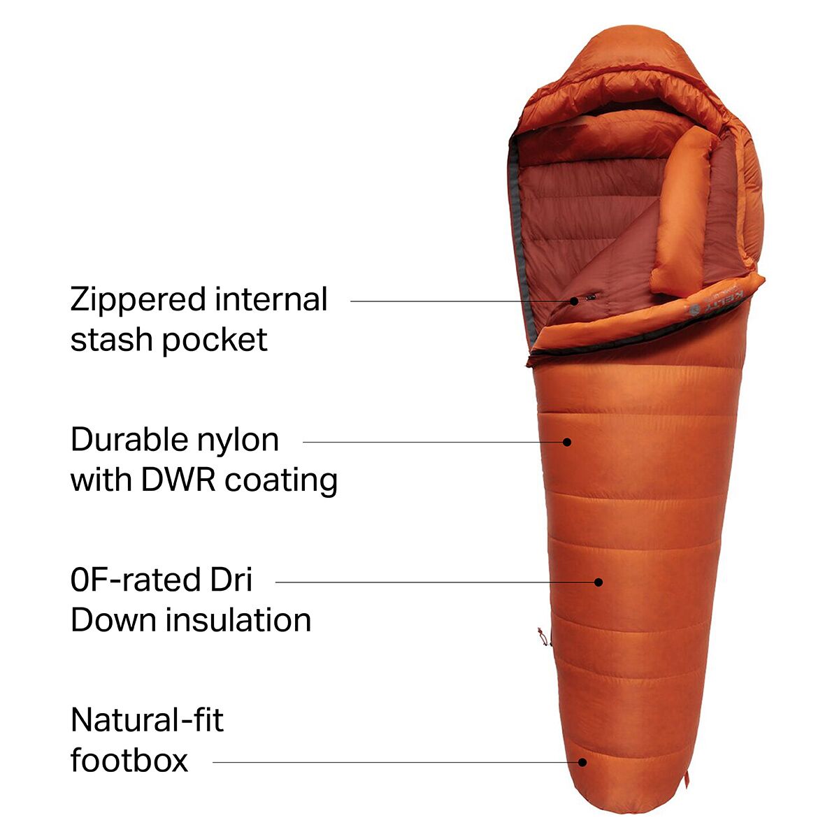 Kelty Cosmic Ultra 800 DriDown Sleeping Bag: 0F Down