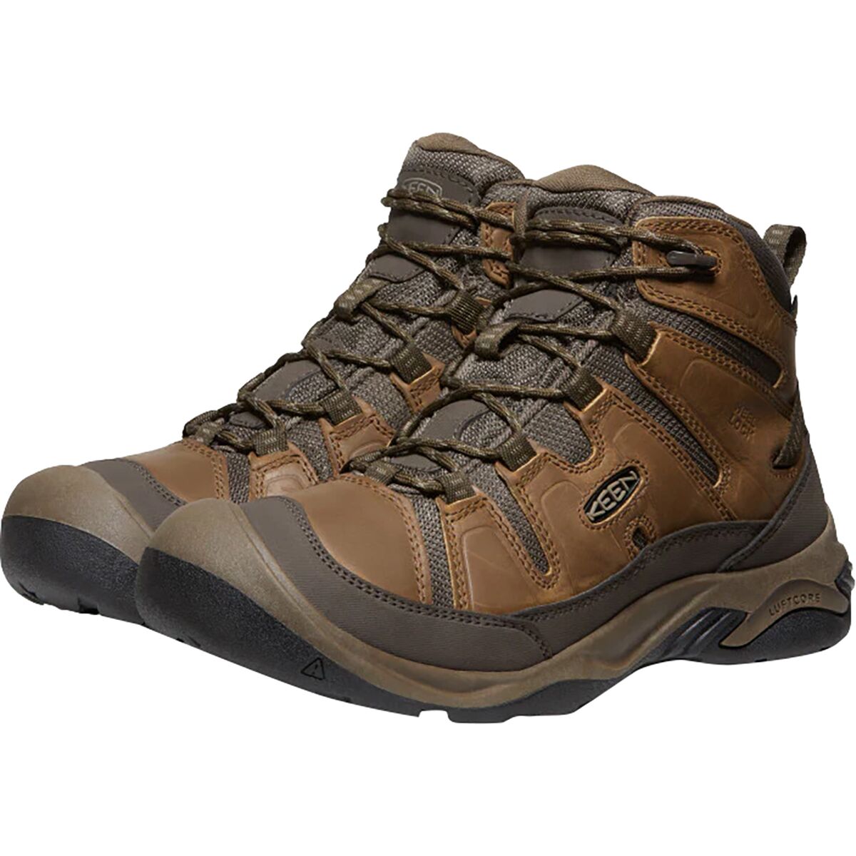 KEEN Circadia Mid Wide Waterproof Hiking Boot Men's Footwear