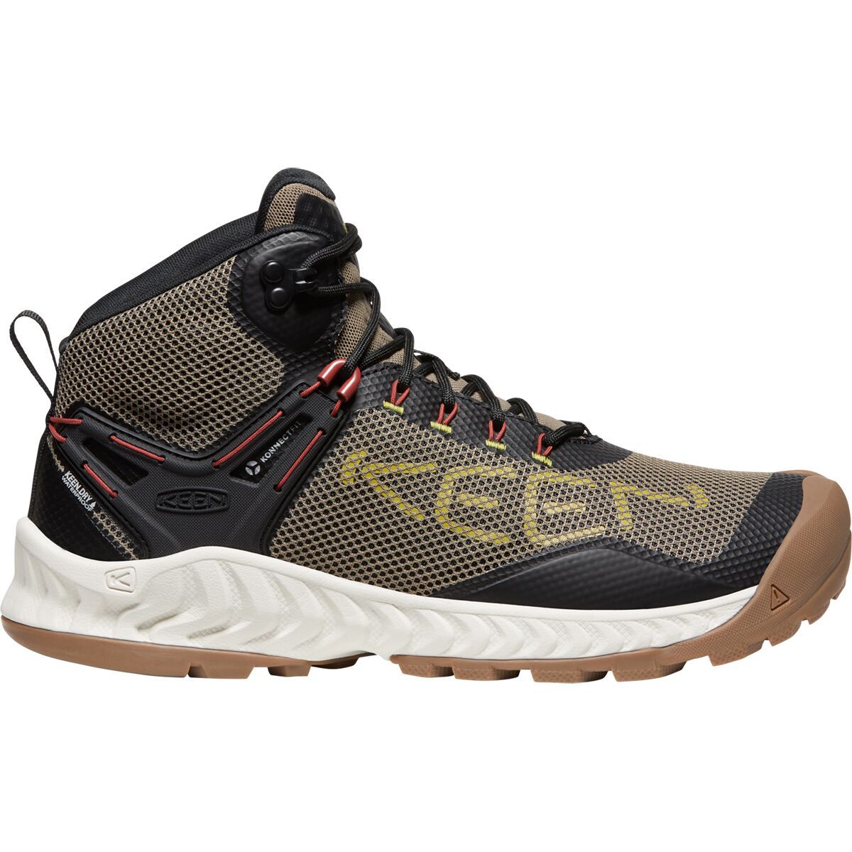 Dámské boty KEEN NXIS EVO MID WP W, olive drab/birch