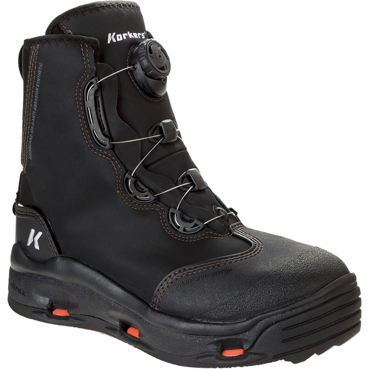 Korkers Buckskin Wading Boots – OmniTrax 3.0 Interchangeable Soles, Hydrophobic & Durable