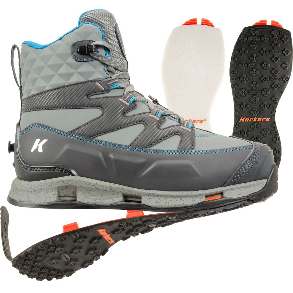 Korkers Bantam Lite Felt & Kling-On Sole Wading Boot -...