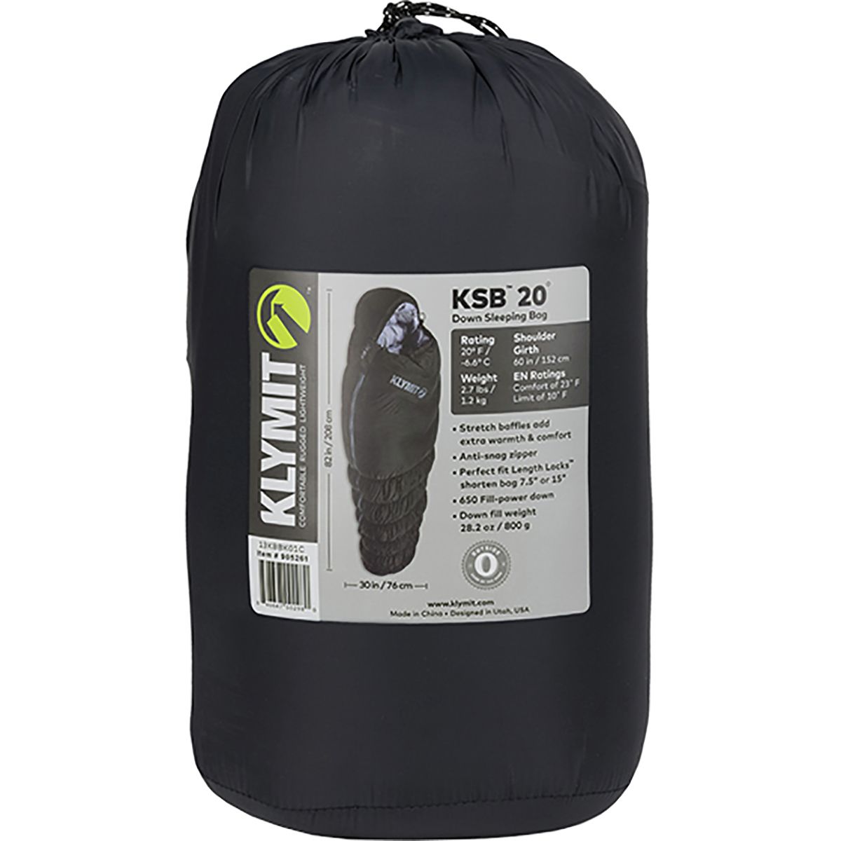 Klymit KSB 20 Down Sleeping Bag