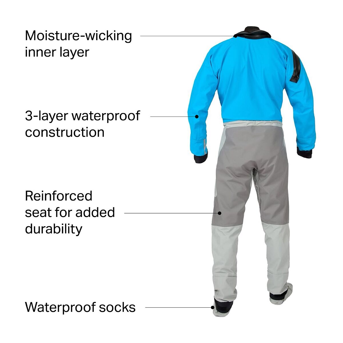 Kokatat Hydrus 3.0 Swift Entry Drysuit + R/Z Socks