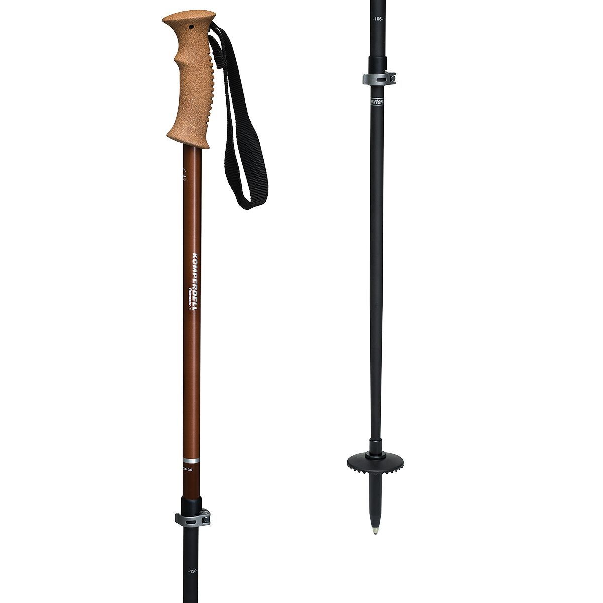 Komperdell Fieldmaster Powerlock Cork Trekking Poles Hike & Camp