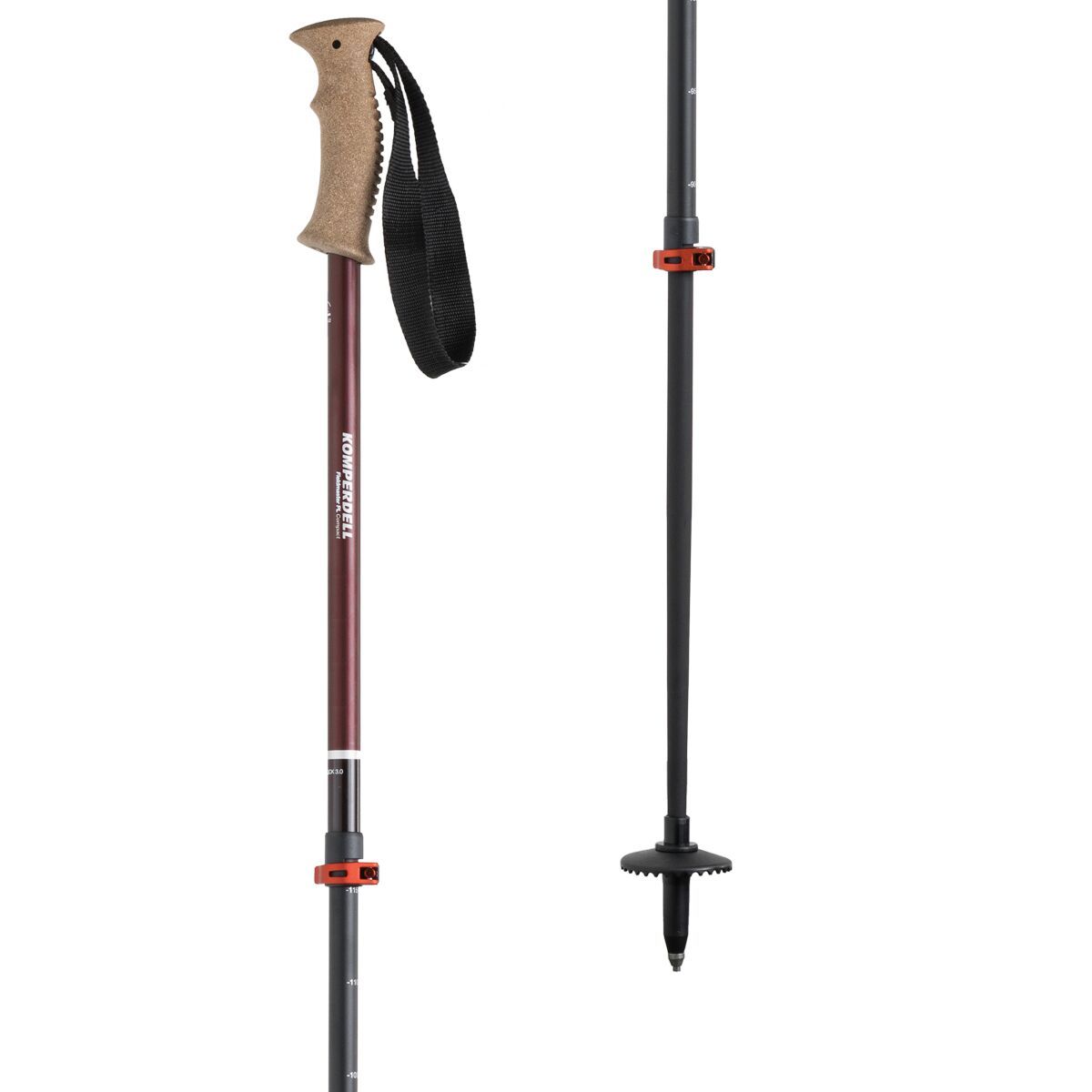Komperdell Fieldmaster Powerlock Cork Compact Trekking Poles Hike & Camp