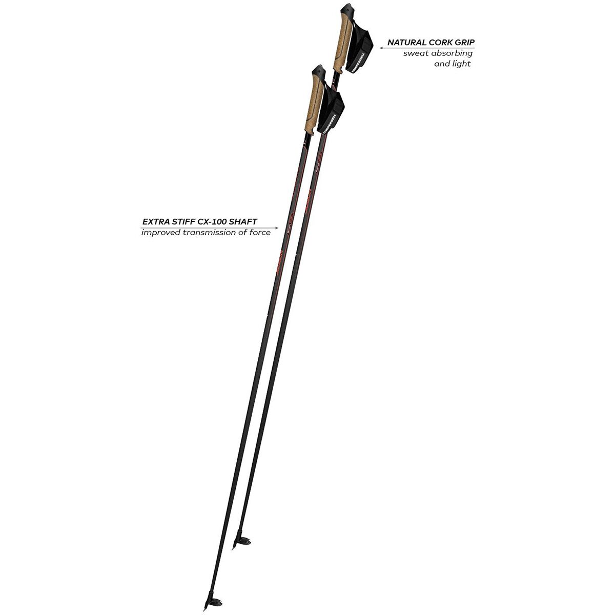 Komperdell Nordic CX-100 Cork Ski Poles