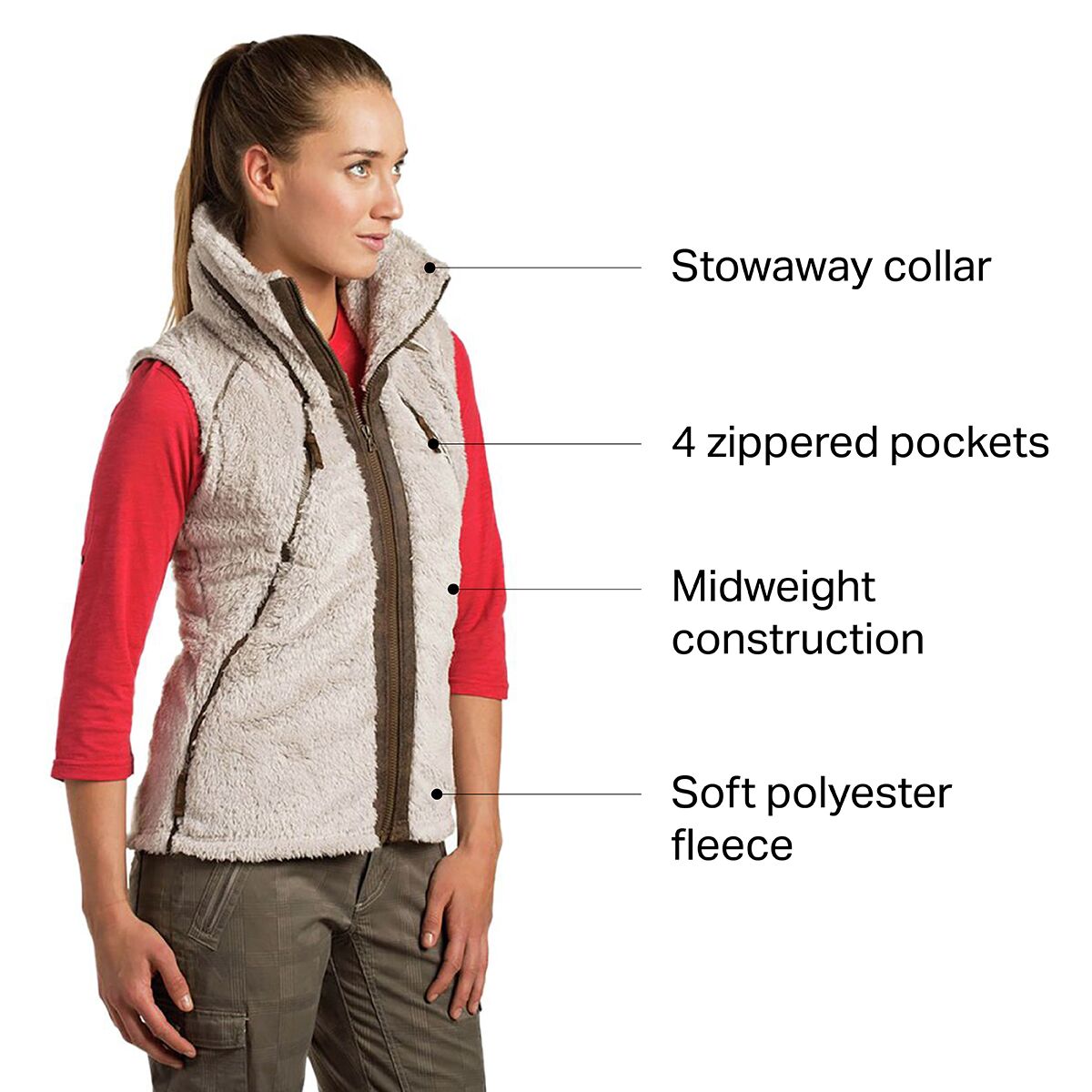 KUHL Flight Fleece Vest Women's Clothing