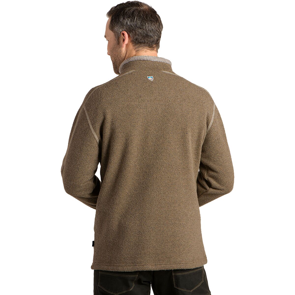 Pull Homme Kuhl Team 1/4 Zip - Laine Mérinos Gris - Taille XL - Randonnée