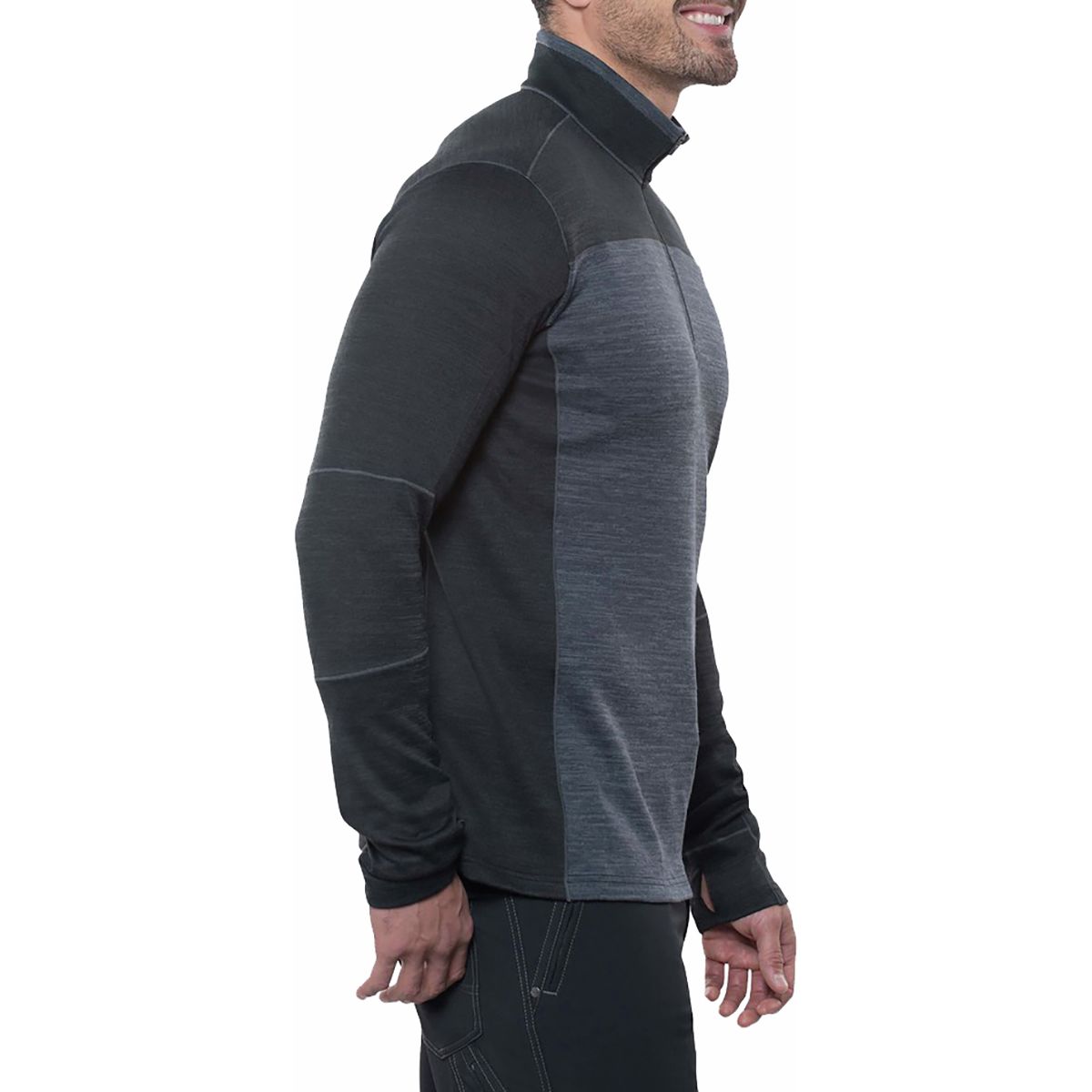 Pull Homme Kuhl Ryzer – 1/4 Zip, Noir/charbon, Taille XXL, Occasion