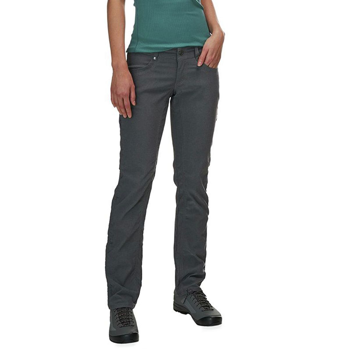 Kuhl Pantalon Femme Taille 10 Vert Beige Performance Nylon Stretch