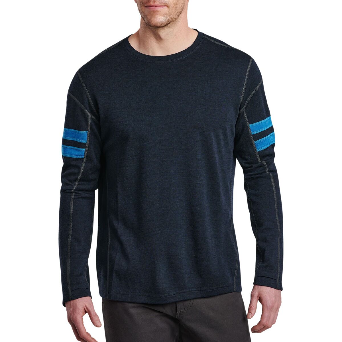 Pull marin Goulenez - laine mérinos - Homme - Navire – Armor-lux