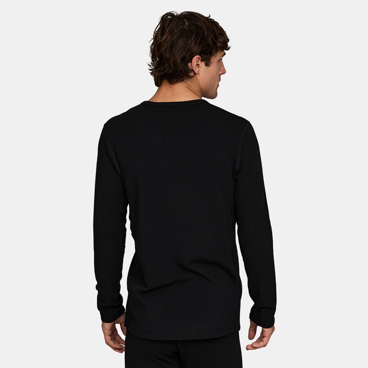 Мужские толстовки Le Bent Heavyweight Antarctic Grid Fleece Crew, цвет: Чёрный — фото 2