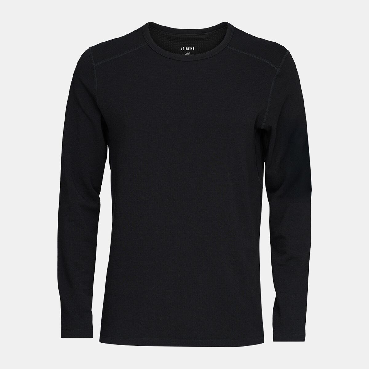 Мужские толстовки Le Bent Heavyweight Antarctic Grid Fleece Crew, цвет: Чёрный — фото 3