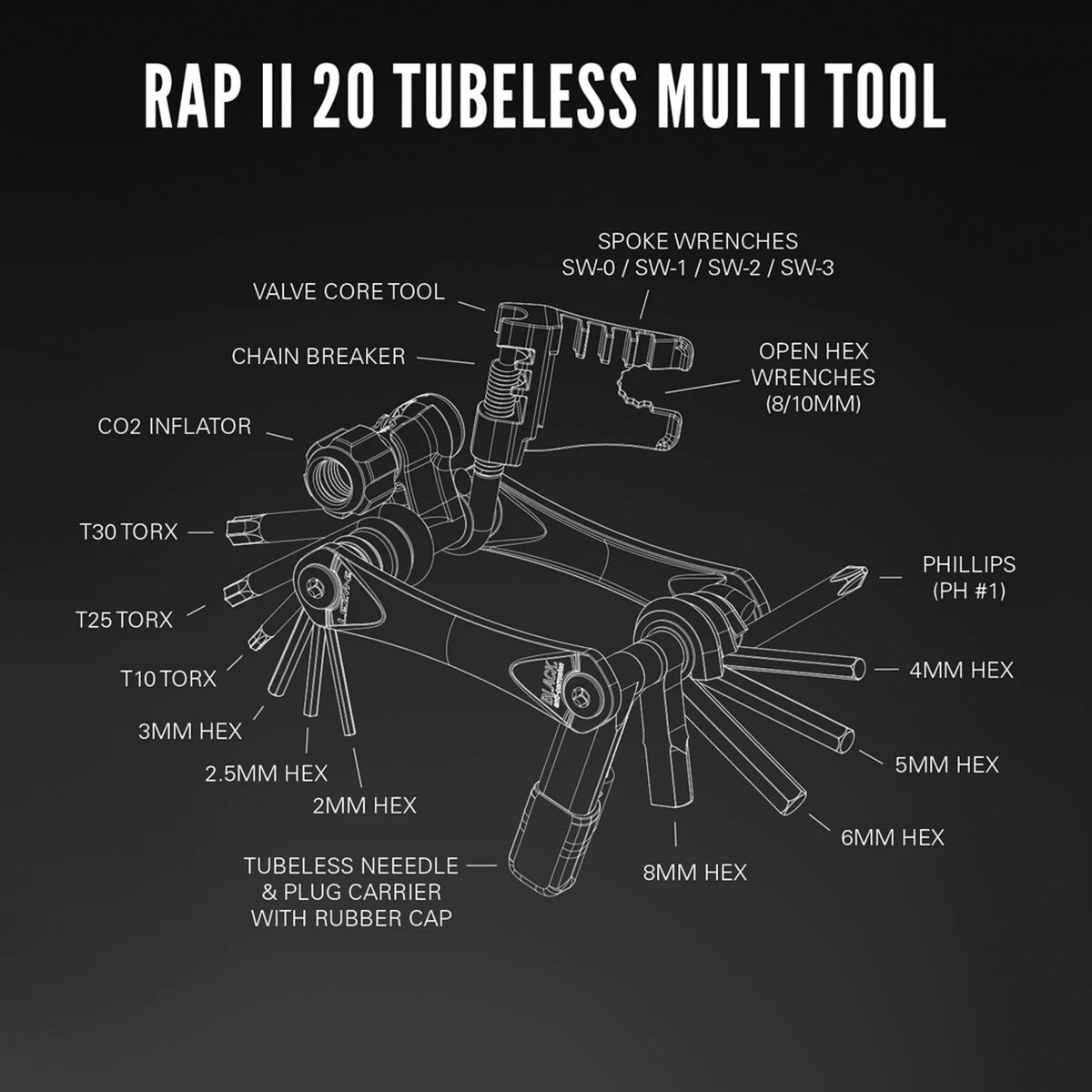 Lezyne RAP II - 20 Tubeless
