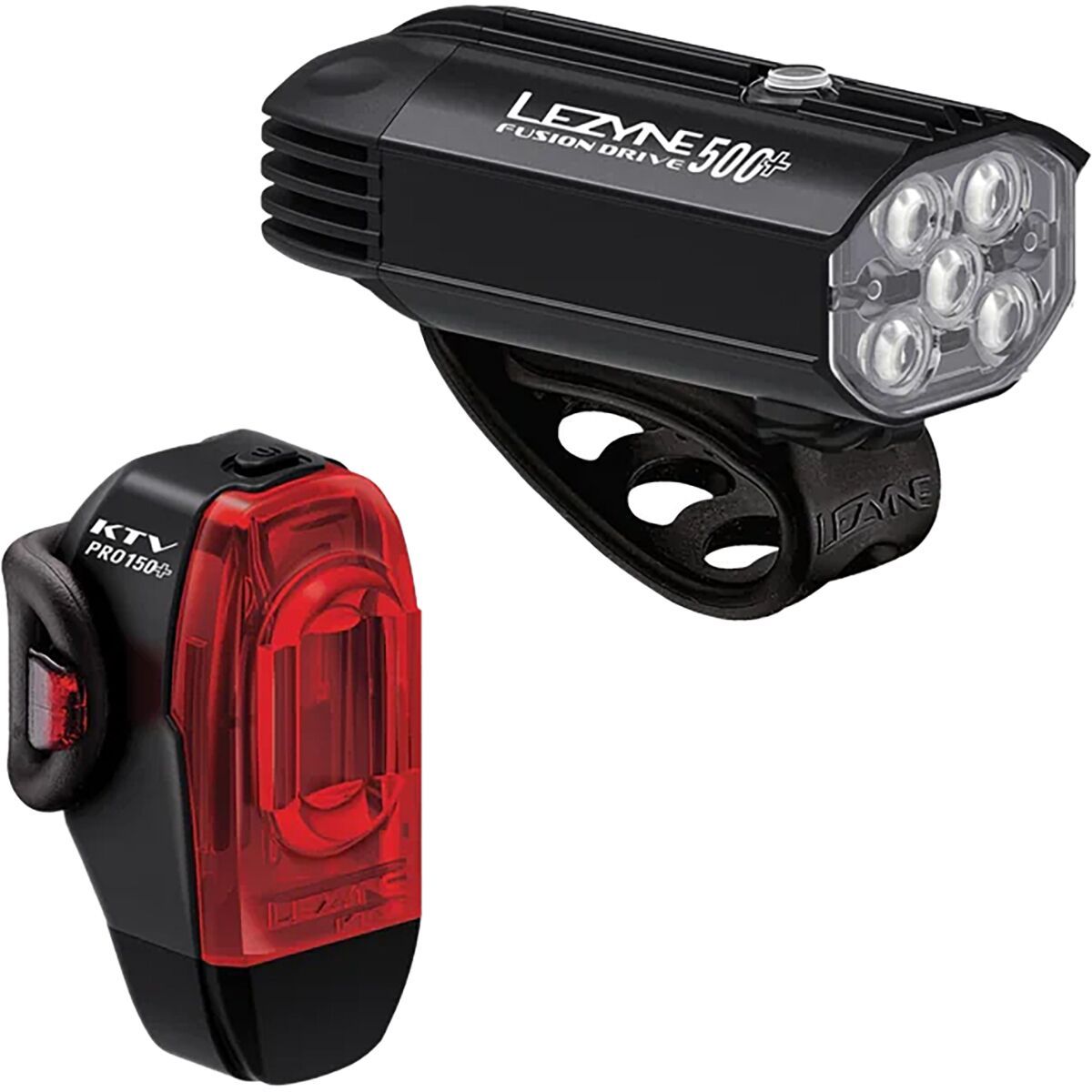 Lezyne Fusion Drive 500 Plus + KTV Drive Pro Plus Light Pair
