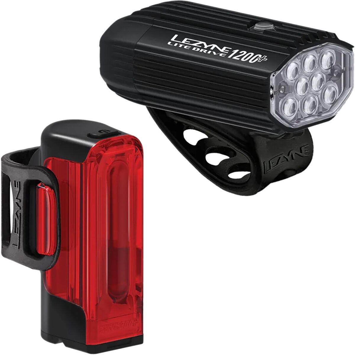 Lezyne Lite Drive 1200 Plus + Strip Drive Pro 400 Plus...