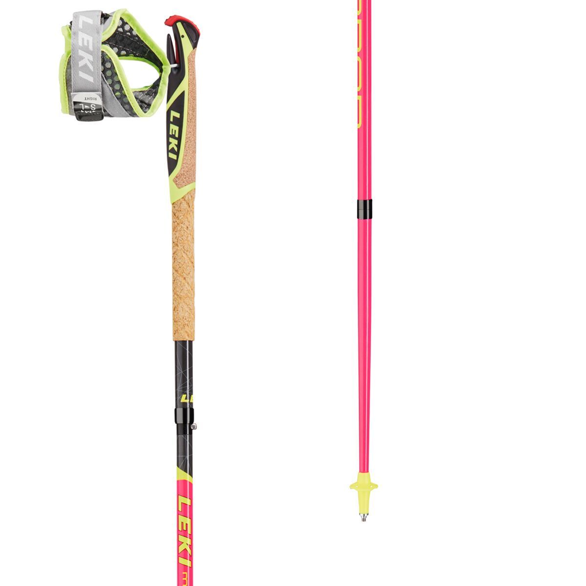 pink leki poles