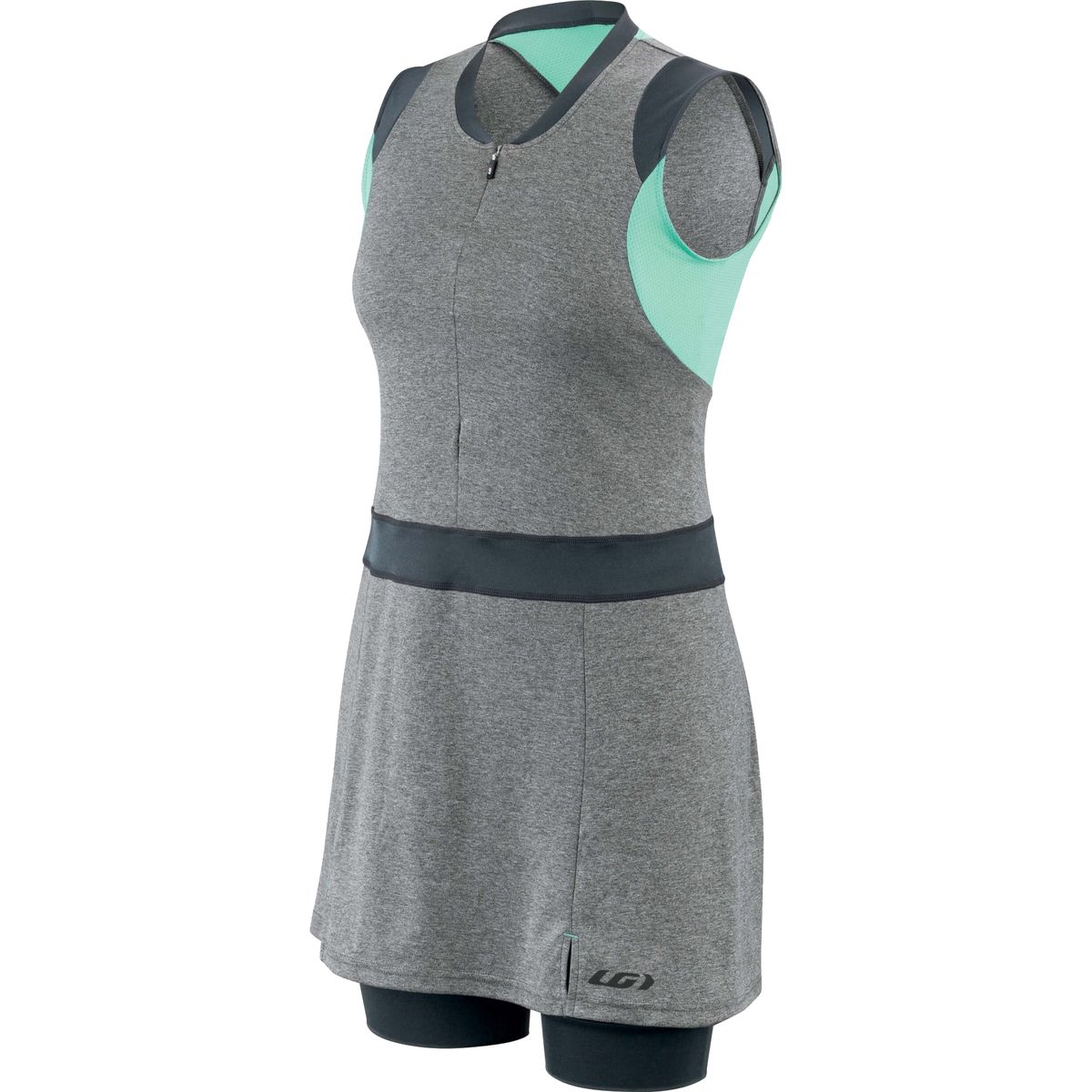 Chemise Cycliste Louis Garneau Icefit - Homme, Taille XL, Manches Courtes, Fermeture éclair Intégrale, Blanc Et Vert