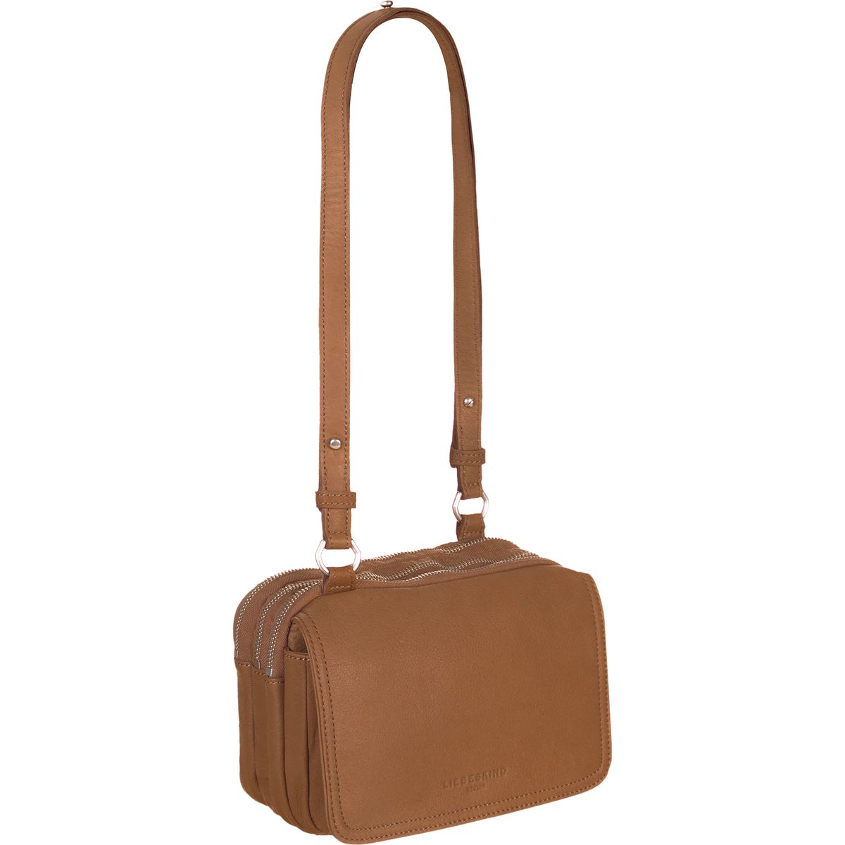 Liebeskind Bowie Porta Carte XS Donna - Portafogli Miniatura In Pelle, Misto Cotone Interno