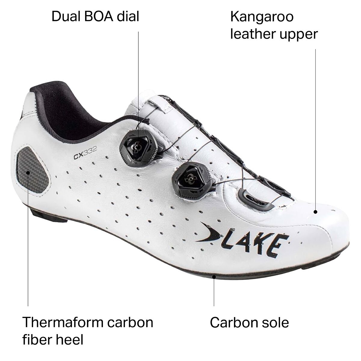 Lake CX332 Wide Cycling Shoe - Men´s