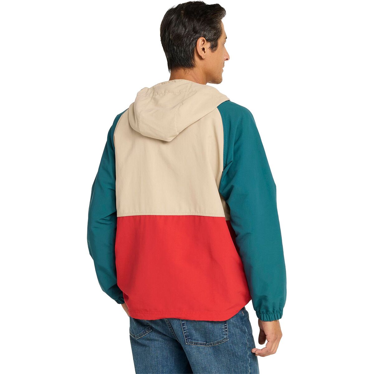 Мужская куртка L.L.Bean Mountain Classic Multi Color Anorak, цвет: Хаки / Стальной серый — фото 2
