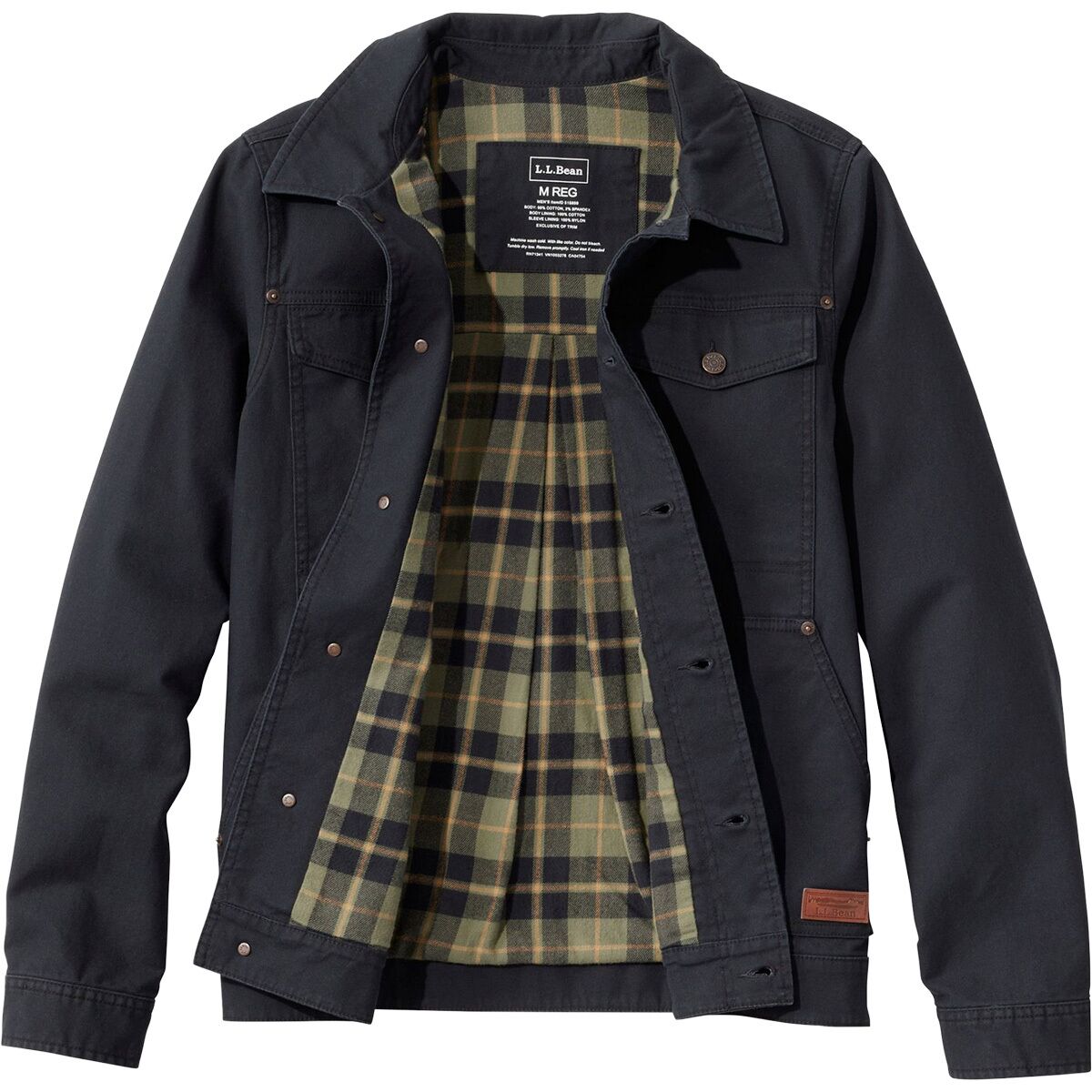 Мужская куртка L.L.Bean BeanFlex Utility Trucker Regular, цвет: Чёрный — фото 2