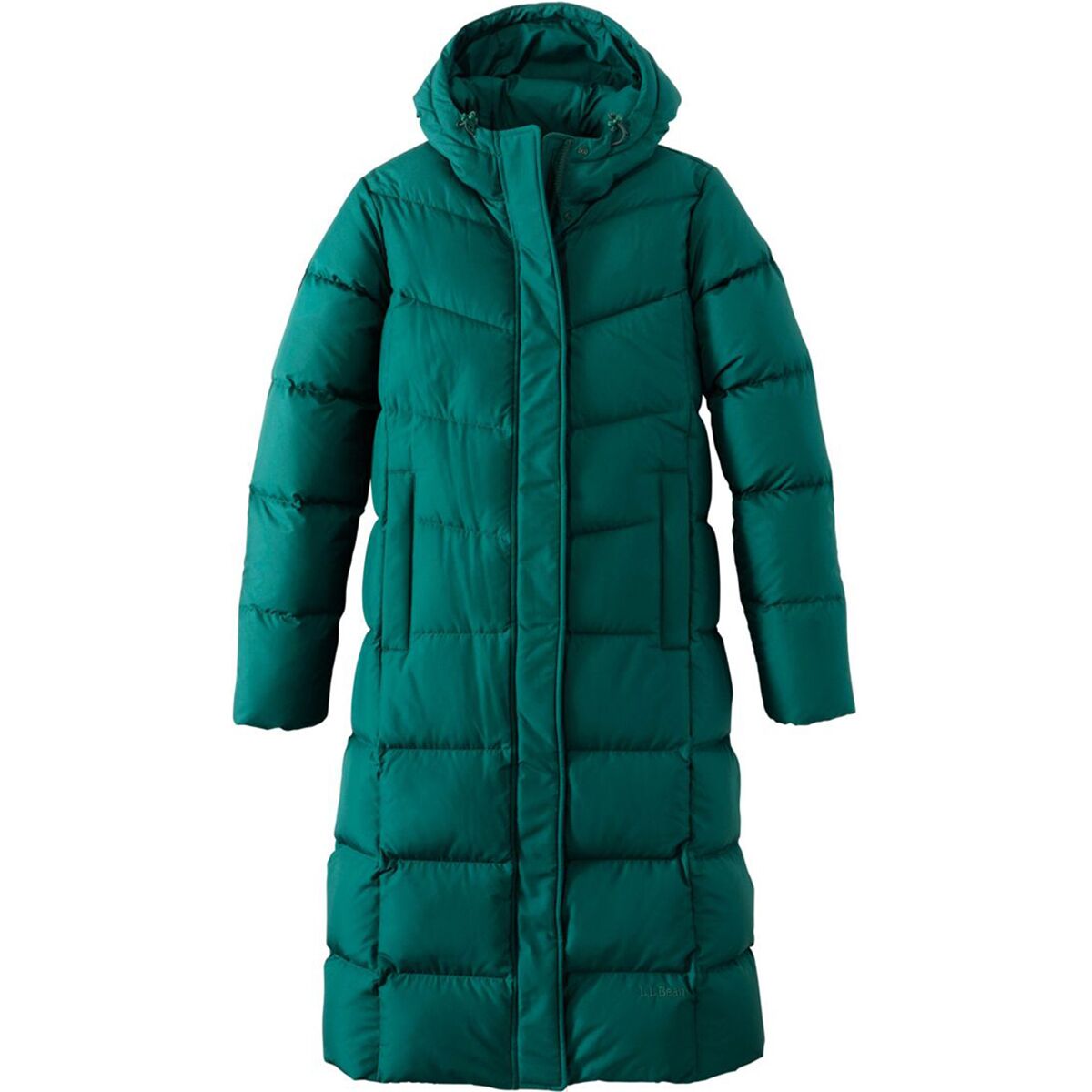 Женская куртка L.L.Bean Popham Puffer, цвет: Тёмный сосновый — фото 3