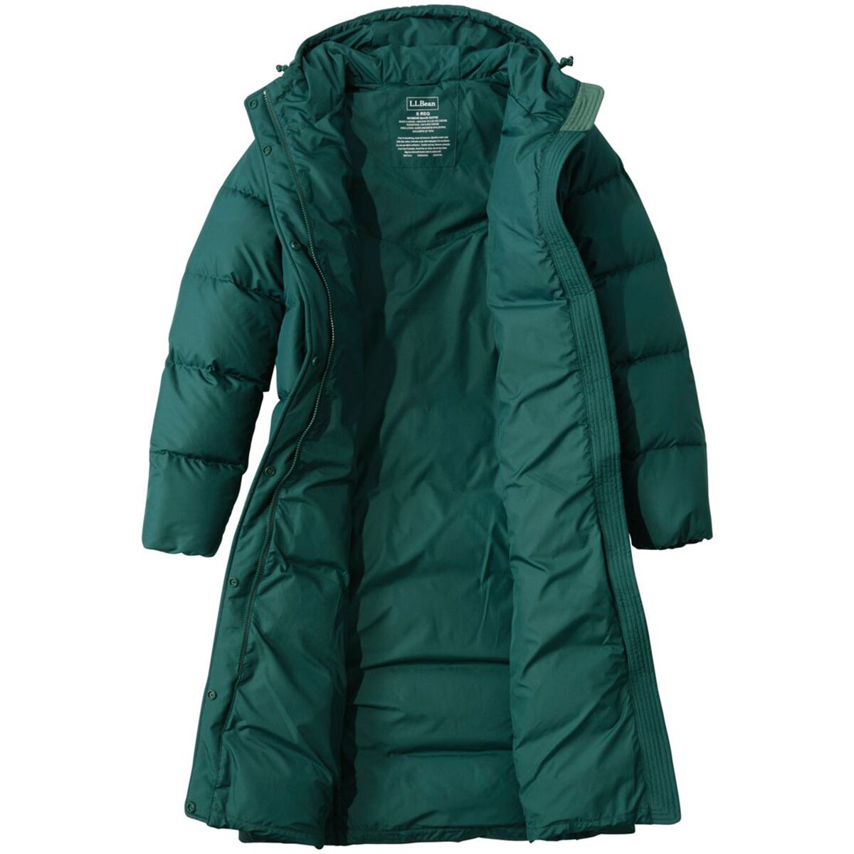Женская куртка L.L.Bean Popham Puffer, цвет: Тёмный сосновый — фото 4