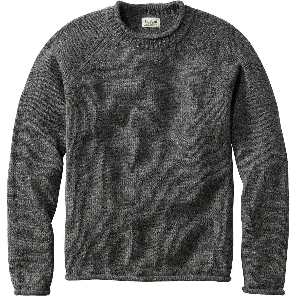 Мужской свитер L.L.Bean Bean's Classic Raggwool Rollneck, цвет: Угольный — фото 3