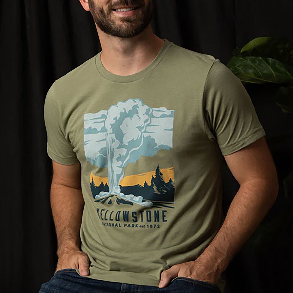 Landmark Project Yellowstone National Park Short-Sleeve...