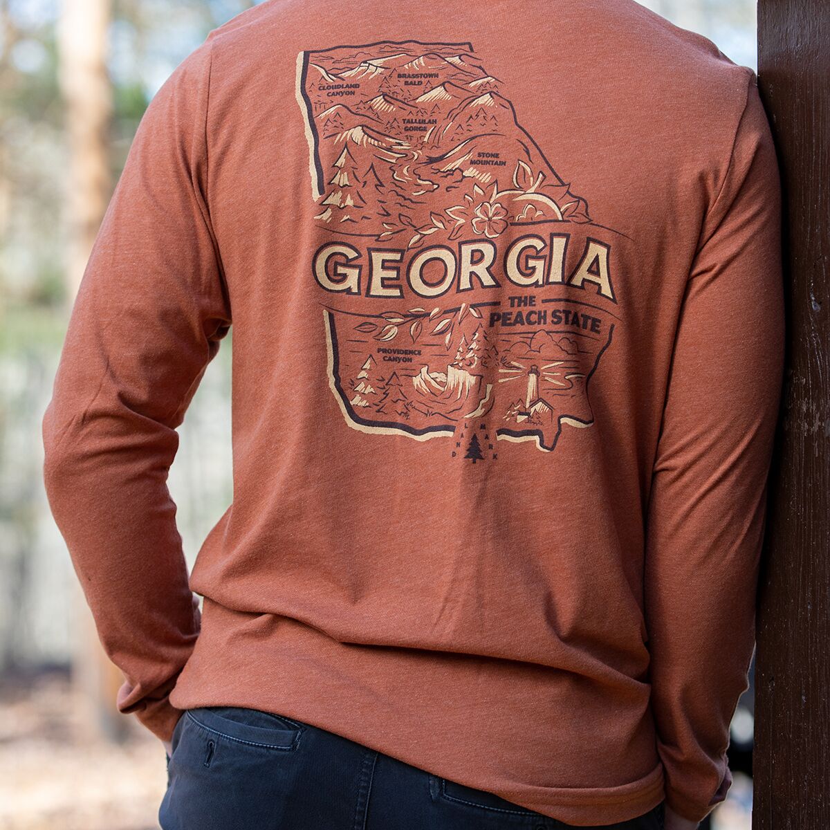 Landmark Project Explore Georgia Long-Sleeve Pocket T-Shirt