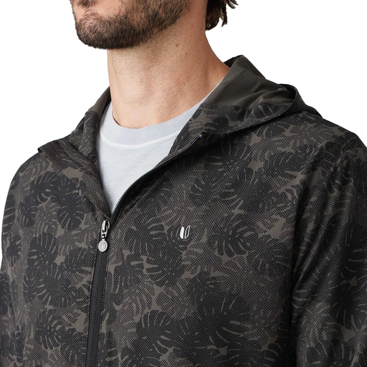Linksoul Solana Full-Zip Print Hooded Windbreaker Jacket -...