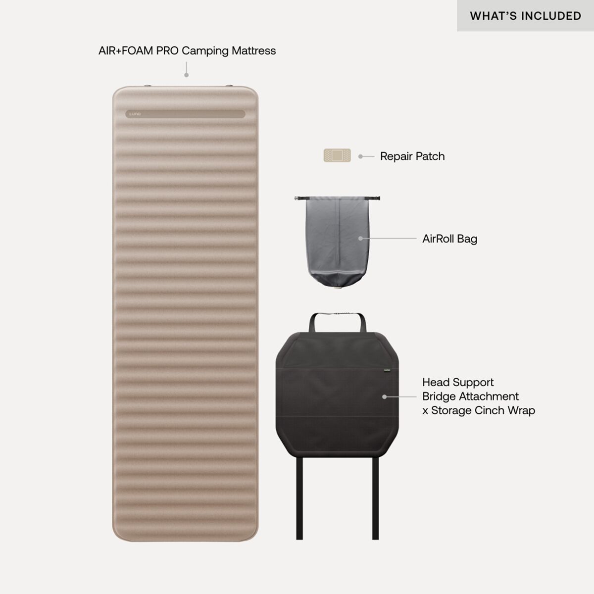 Luno AIR+FOAM Pro Camping Mattress