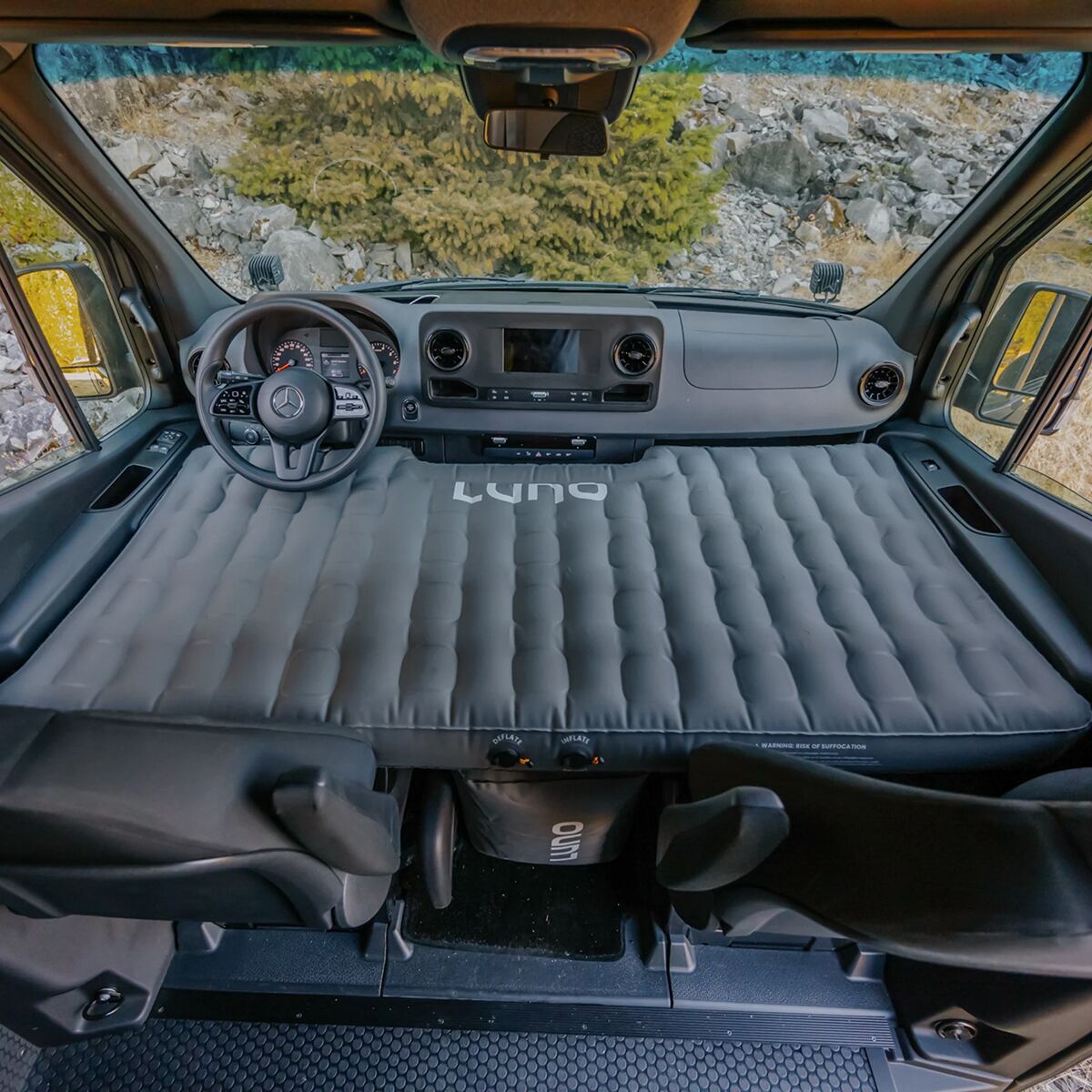 Luno Air Mattress Van Front Cab Mattress - Hike & Camp