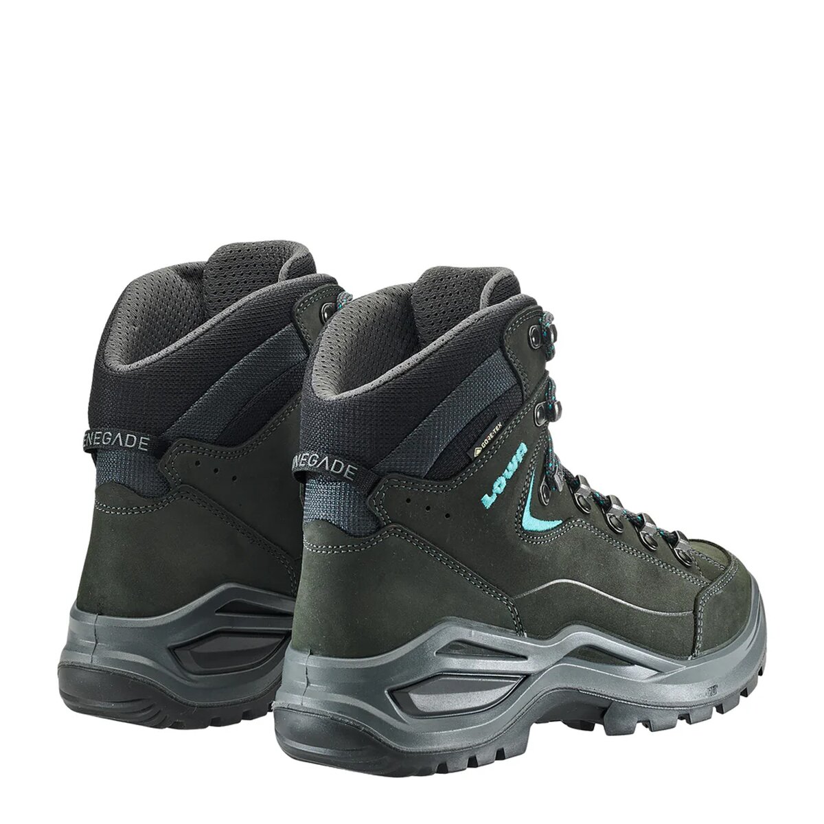 Женские ботинки Lowa Renegade Evo GTX Mid Hiking Boot, цвет: Асфальтовый / Бирюзовый — фото 7
