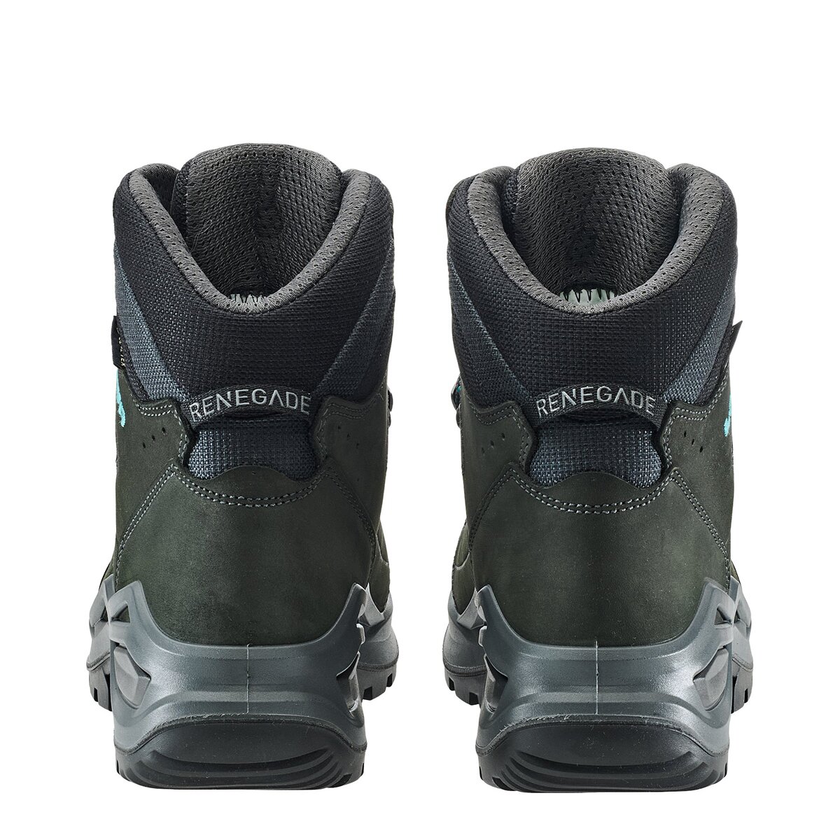 Женские ботинки Lowa Renegade Evo GTX Mid Hiking Boot, цвет: Асфальтовый / Бирюзовый — фото 10