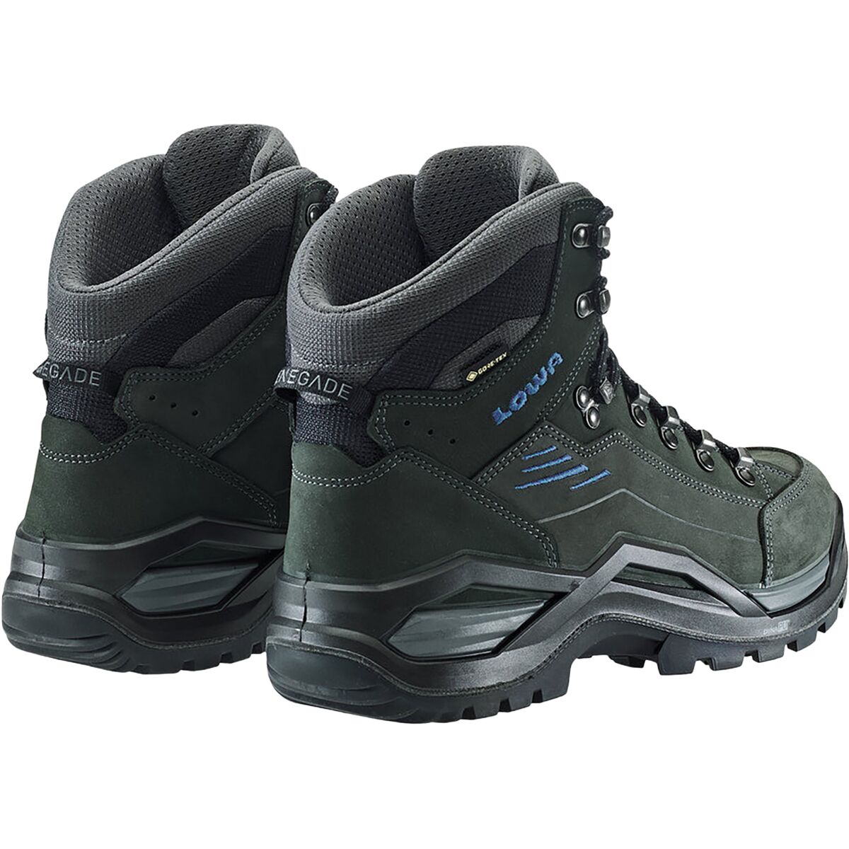 Мужские кроссовки Lowa Renegade Evo GTX Mid Wide Hiking, цвет: Антрацитовый / Стальной — фото 7