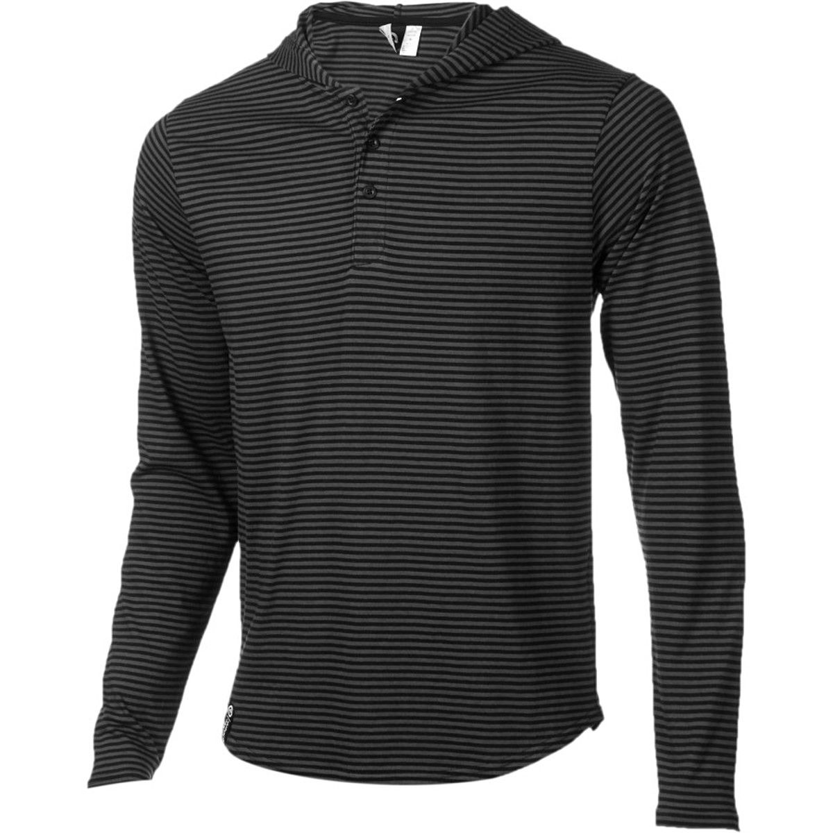 LRG Core Collection Henley Hoodie Men's Clothing