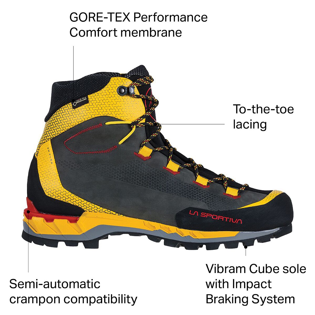 La Sportiva Trango Tech Leather GTX Mountaineering Boot -...