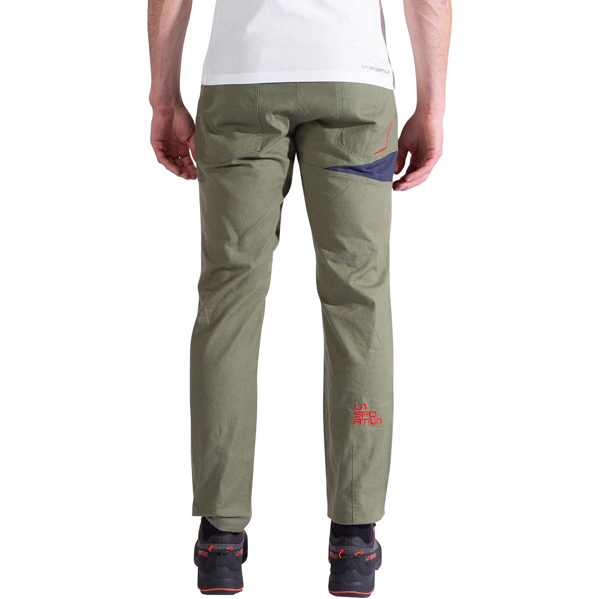 Мужские брюки La Sportiva Bolt Pant, цвет: Кипарисовый / Красный — фото 3