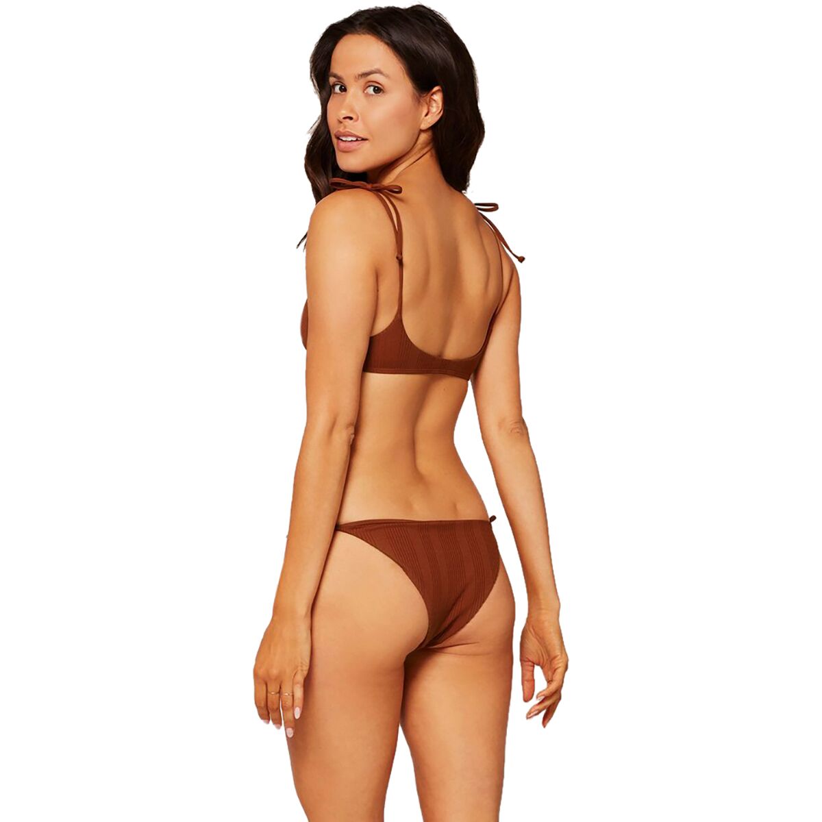 L*SPACE Siren Pointelle D Cup Top Gina Bikini Bottom L Amethyst New