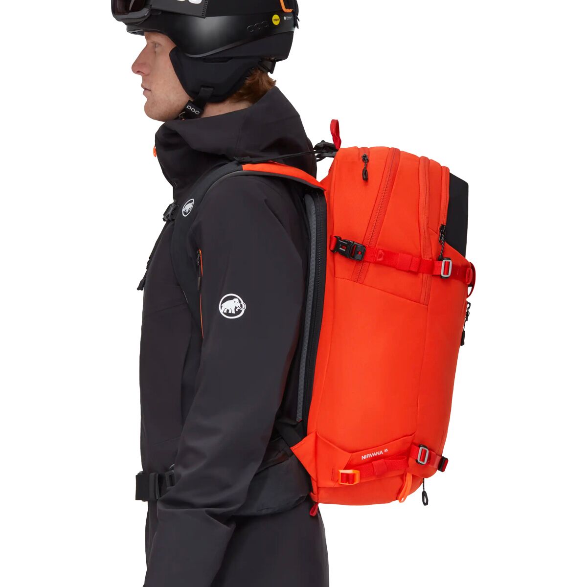 Zaino Mammut Nirvana 35L Woman – Per Freeride E Sci Alpinismo, Tessuto Riciclato, Porta Casco, Compatibile Con Protezione Dorsale, Nero