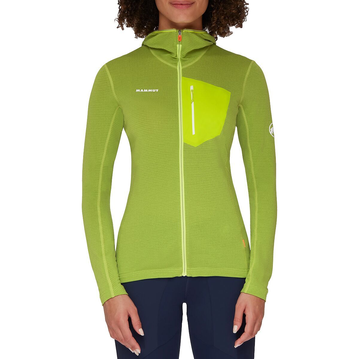 Mammut Damen Aenergy Light ML Hoodie Jacke Marine - Atmungsaktiv Für Bergsteigen