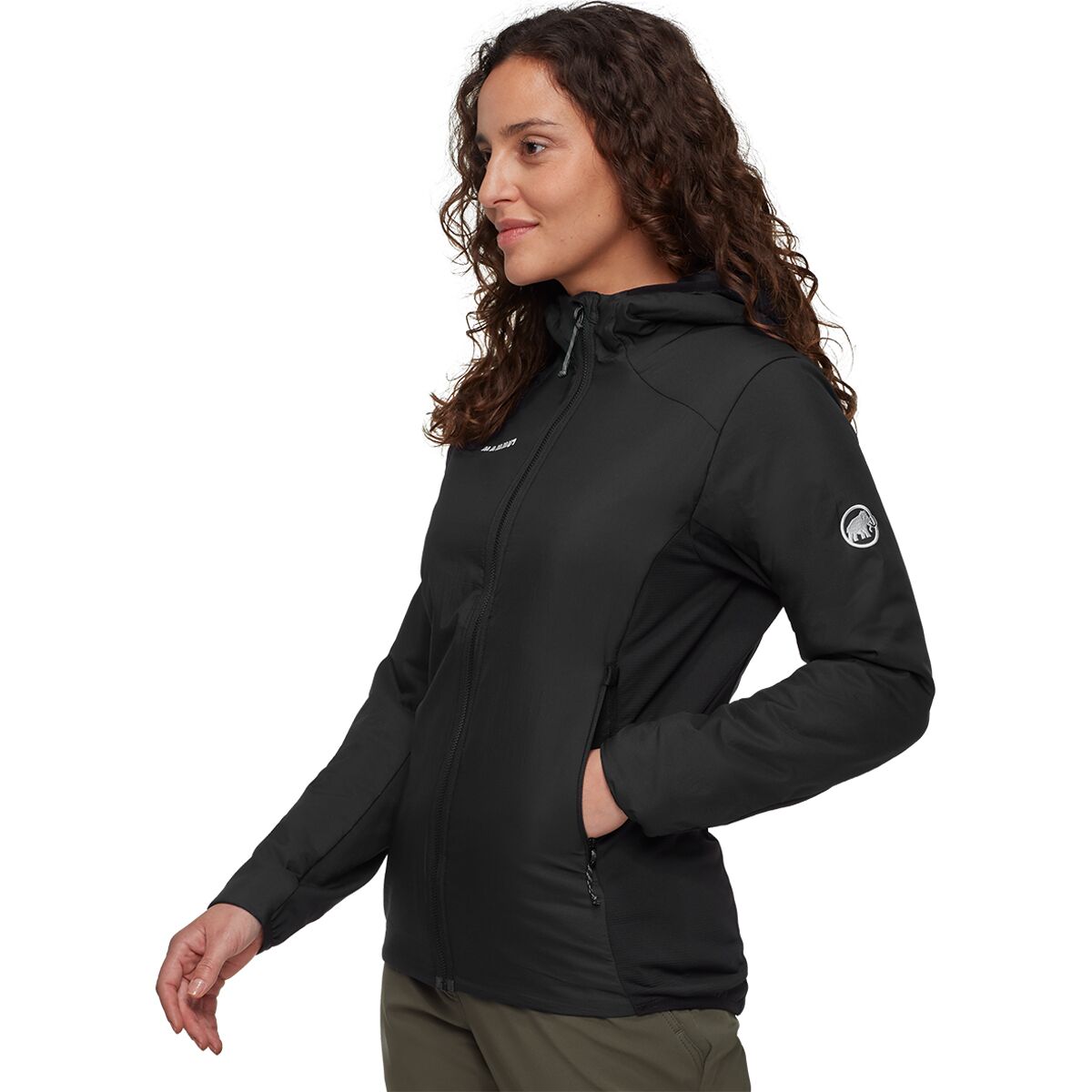 Женская куртка Mammut Rime Air IN Hybrid Hooded, цвет: Чёрный — фото 3