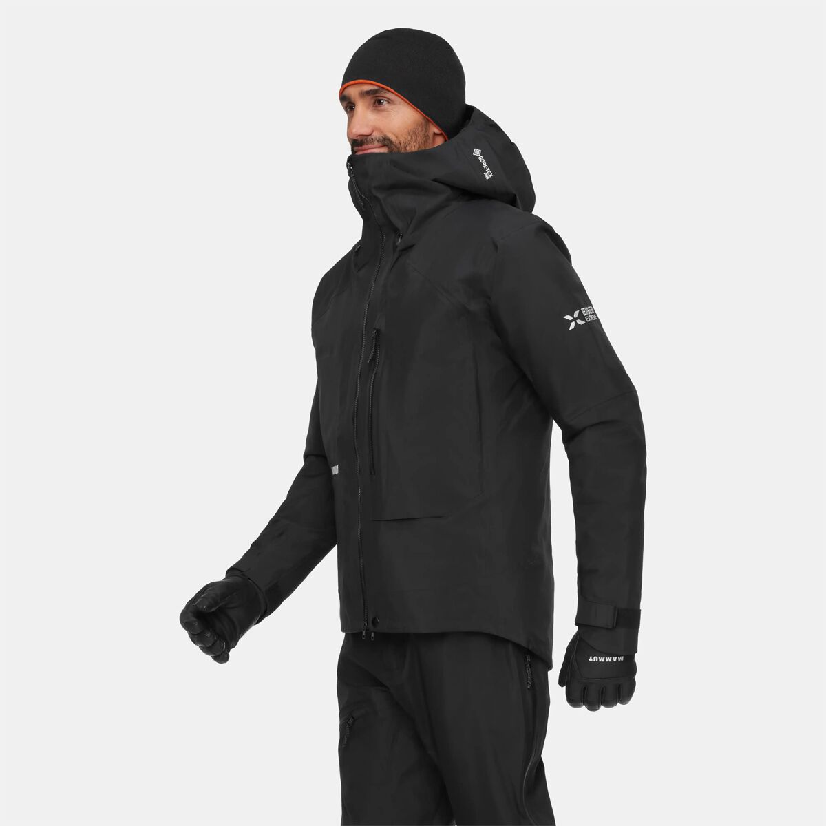 Мужская куртка Mammut Eiger Nordwand Advanced HS Hooded, цвет: Чёрный — фото 9